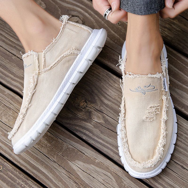 Mens Fashion Trainers - Fashion Print Canvas Shoes Men Breathable