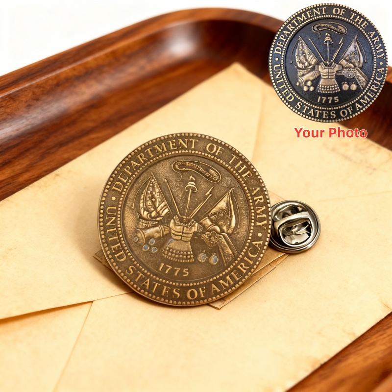 Men'S Fashion With Hat - Custom Photo Brooch Personalized Commemoration Stainless