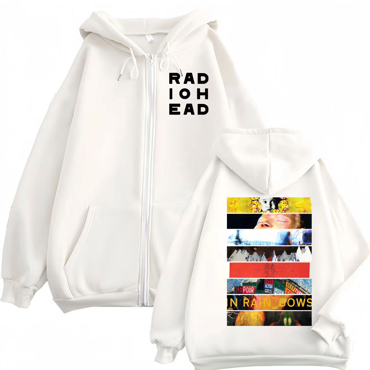 Rock Band Radiohead Album Grap - Mens Fashion Zip Up Hoodies recension och pris
