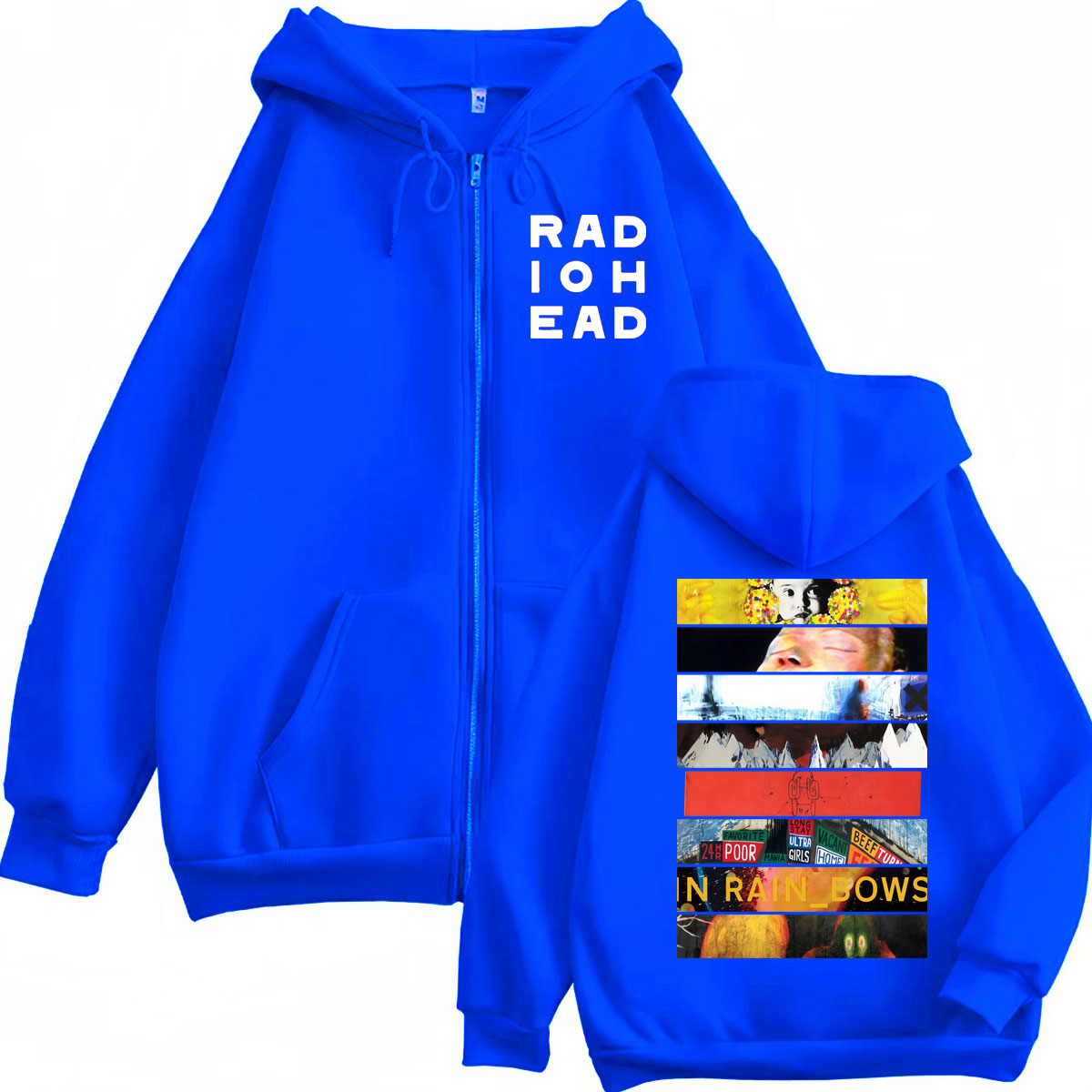 Rock Band Radiohead Album Grap - Mens Fashion Zip Up Hoodies recension och pris