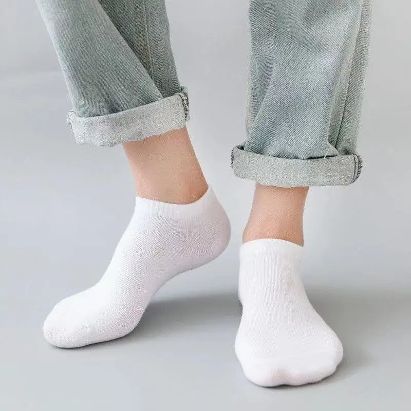 5 Pairs Unisex Casual Plain Co - Socks Ankle Men recension och pris