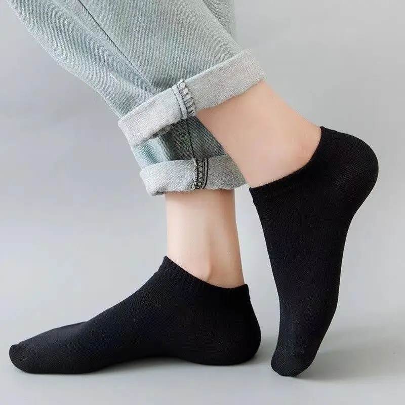5 Pairs Unisex Casual Plain Co - Socks Ankle Men recension och pris
