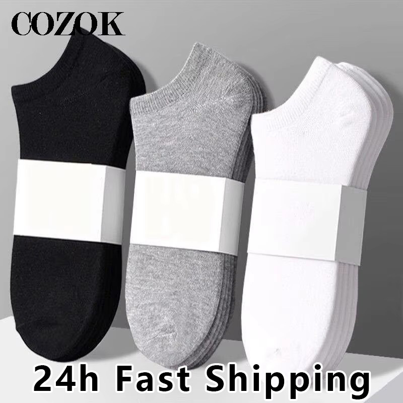 10pcs=5 Pairs Mens Socks Casua - Socks Ankle Men recension och pris