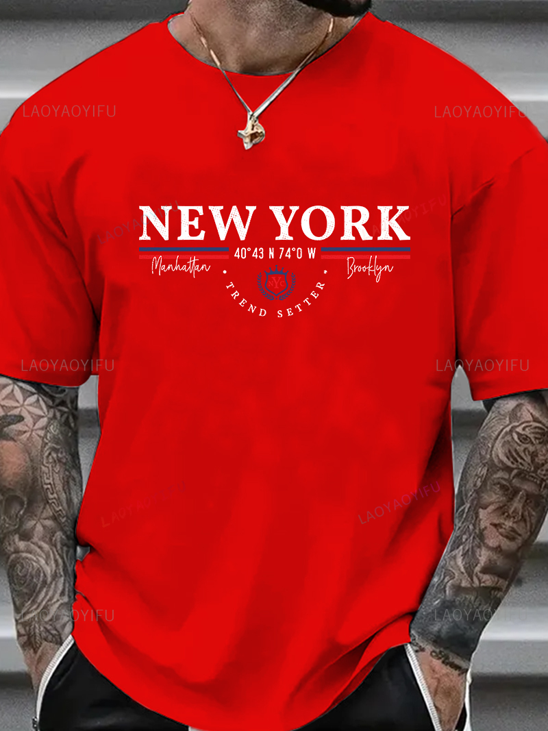 New York Letter Graphic Tee Un - Men'S Fashion New York recension och pris