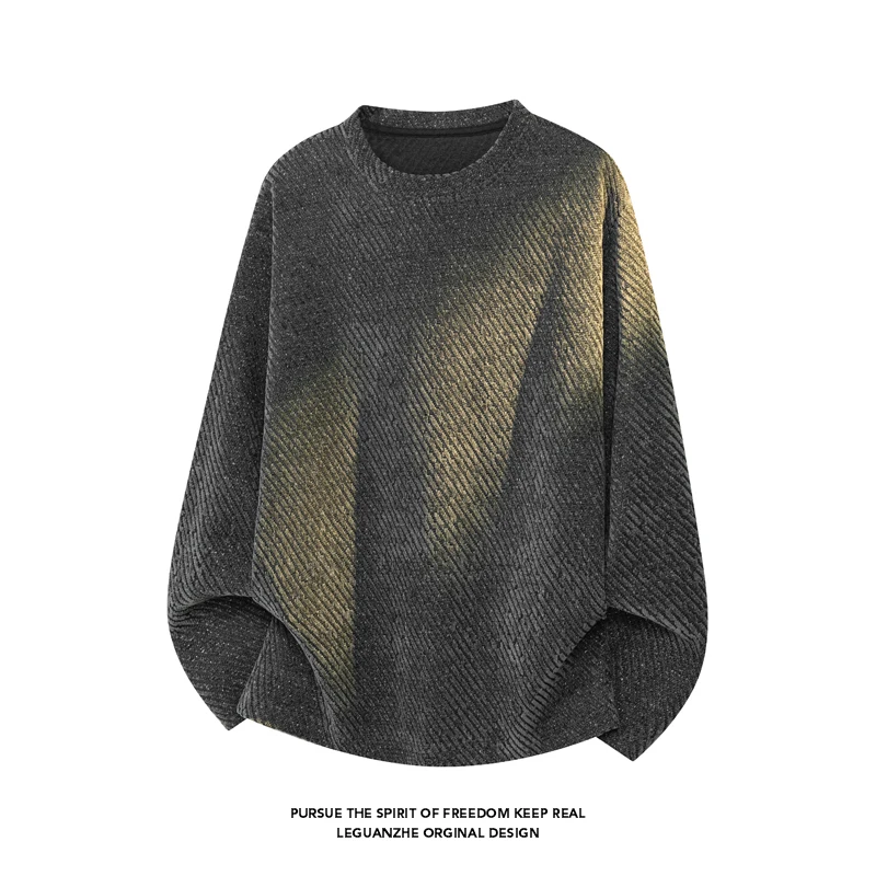 Men Diagonal Stripe Textured L - Mens Fashion Summer recension och pris