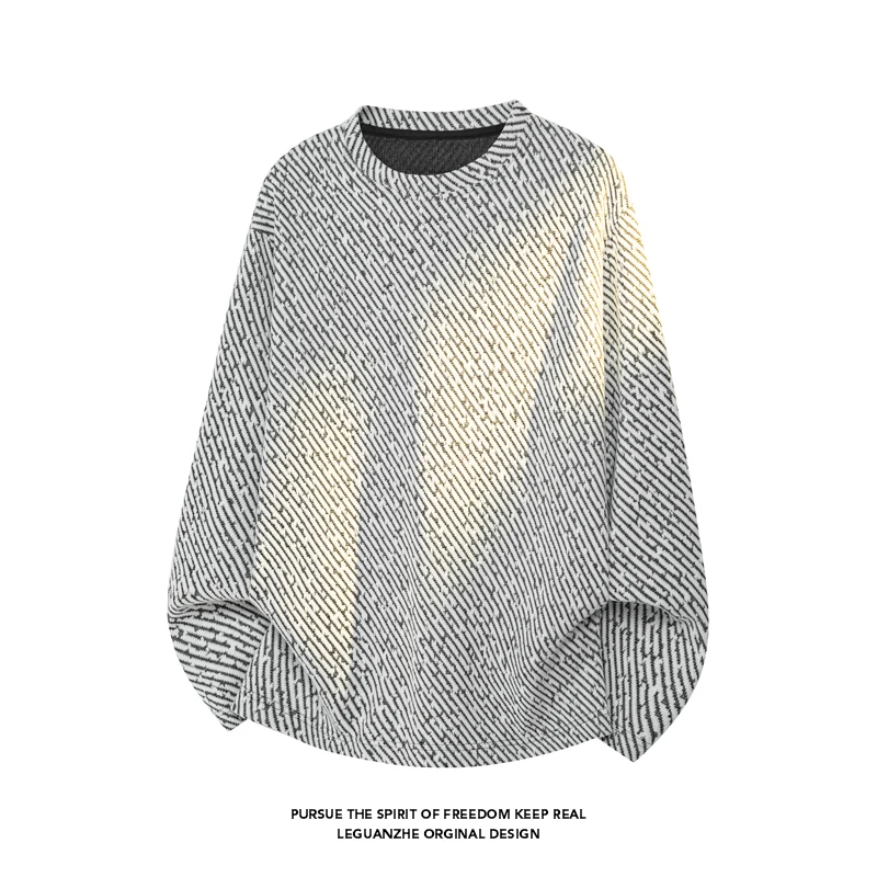 Men Diagonal Stripe Textured L - Mens Fashion Summer recension och pris