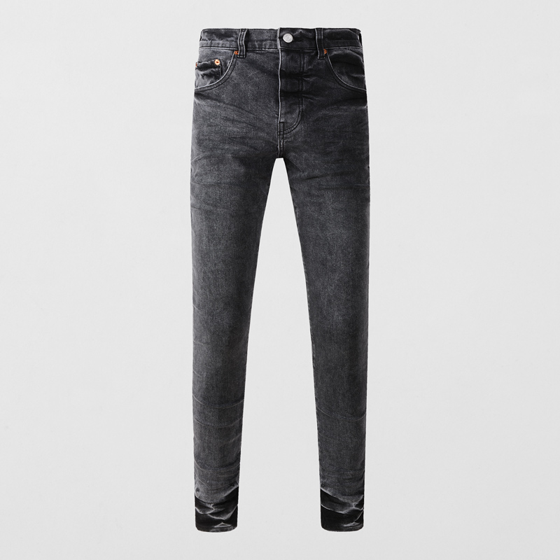 Y2K Fashion Men's Slim Fit Str - Men'S Fashion Grey Jeans recension och pris