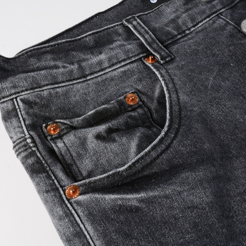 Y2K Fashion Men's Slim Fit Str - Men'S Fashion Grey Jeans recension och pris