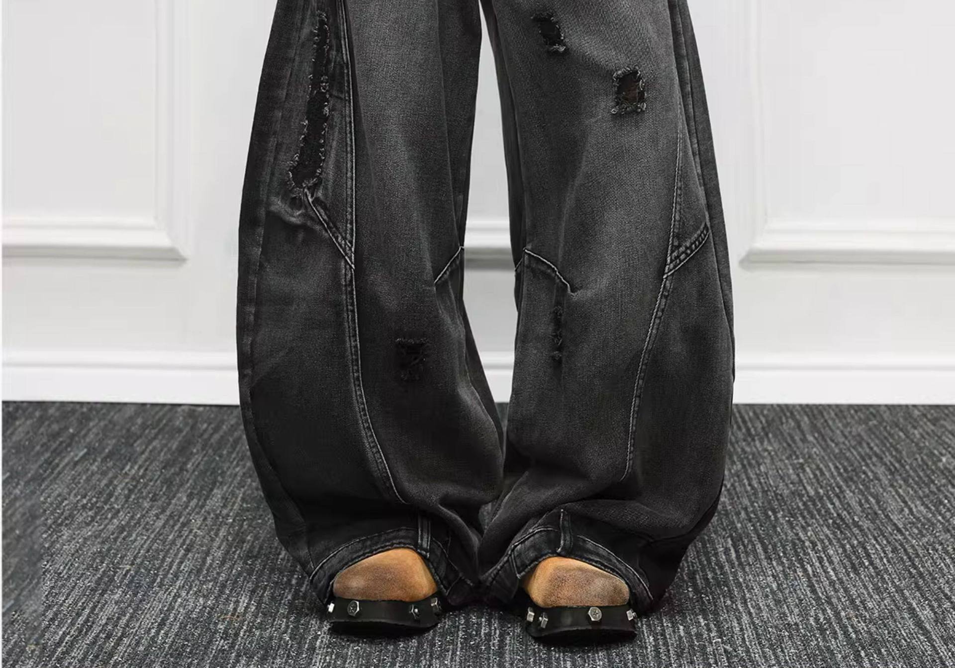 Vintage New Fashion American S - Men'S Fashion Grey Jeans recension och pris