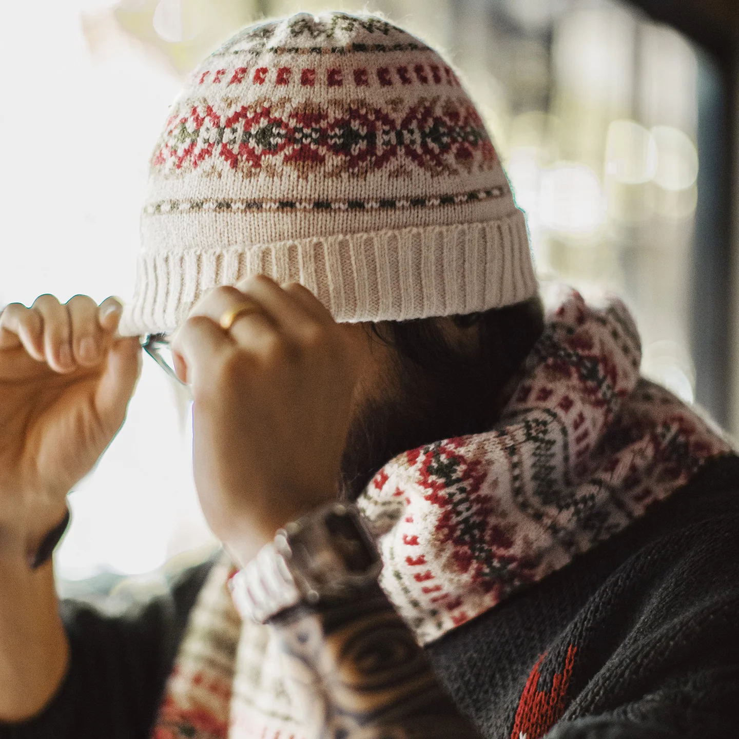Maden Unisex Vintage Fair Isle - Men'S Fashion With Hat recension och pris