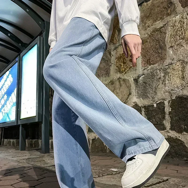 Korean Style Streetwear New Fa - Men'S Fashion Grey Jeans recension och pris