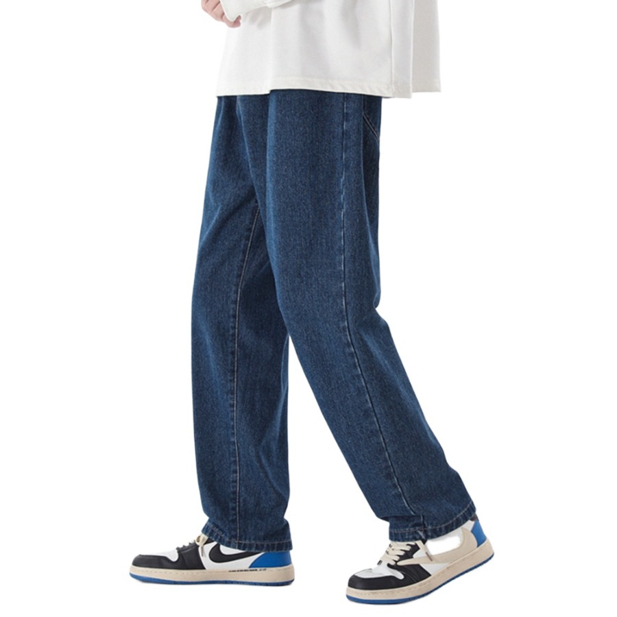 2026 New Korean Fashion Men's  - Men'S Fashion Grey Jeans recension och pris
