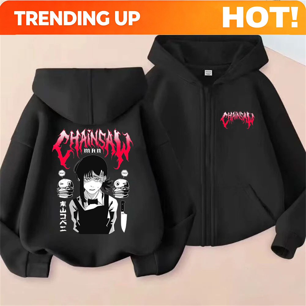 Custom Custom Anime Chainsaw M - Mens Fashion Zip Up Hoodies recension och pris