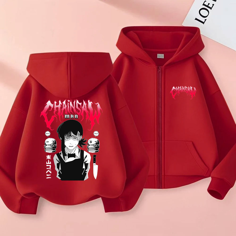 Custom Custom Anime Chainsaw M - Mens Fashion Zip Up Hoodies recension och pris