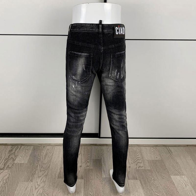 Street Fashion Men's Tight Bla - Men'S Fashion Grey Jeans recension och pris