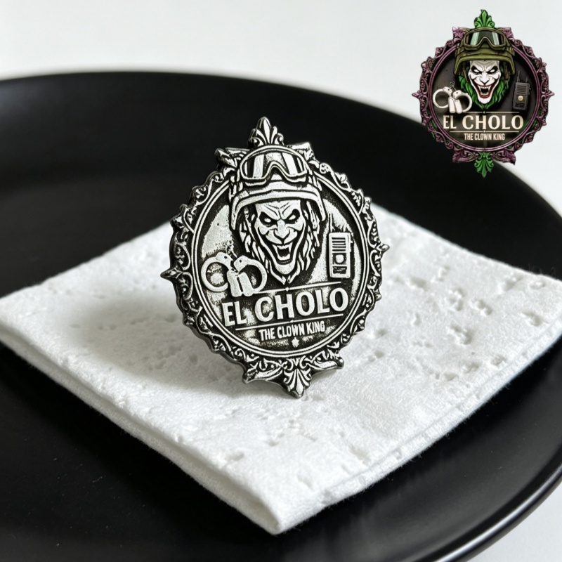Custom Clown Logo Brooch Perso - Men'S Fashion With Hat recension och pris