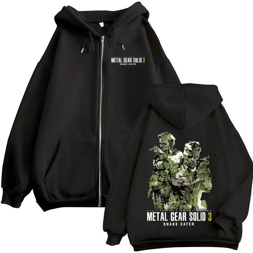 Game Metal Gear Solid 3 Snake  - Mens Fashion Zip Up Hoodies recension och pris