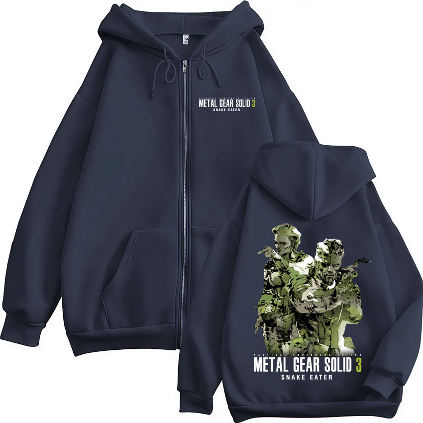 Game Metal Gear Solid 3 Snake  - Mens Fashion Zip Up Hoodies recension och pris