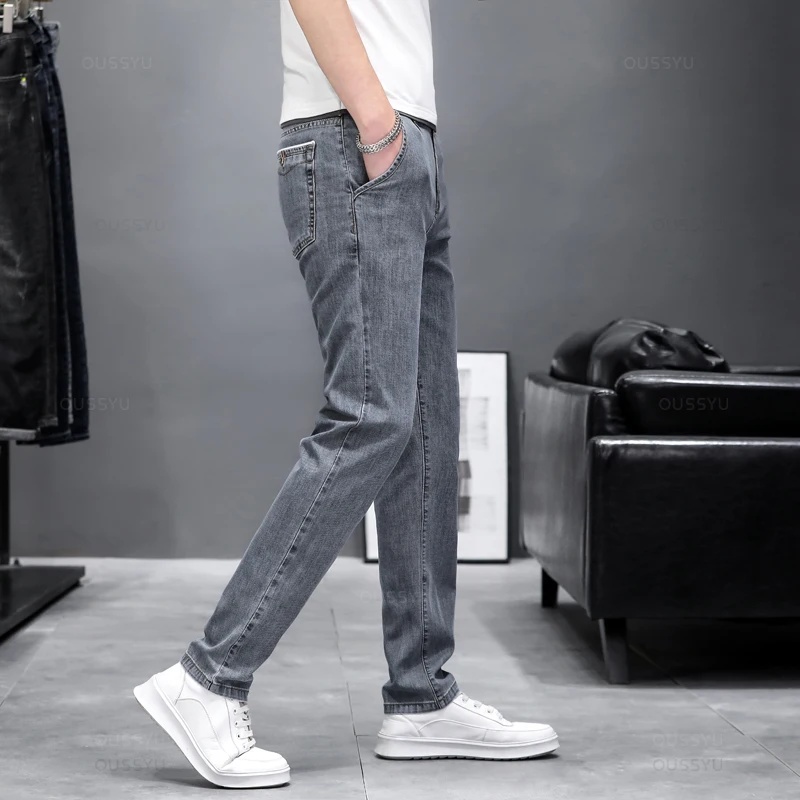 Autumn Stretch Skinny Jeans Me - Men'S Fashion Grey Jeans recension och pris