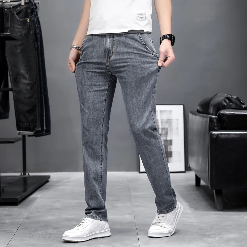 Autumn Stretch Skinny Jeans Me - Men'S Fashion Grey Jeans recension och pris