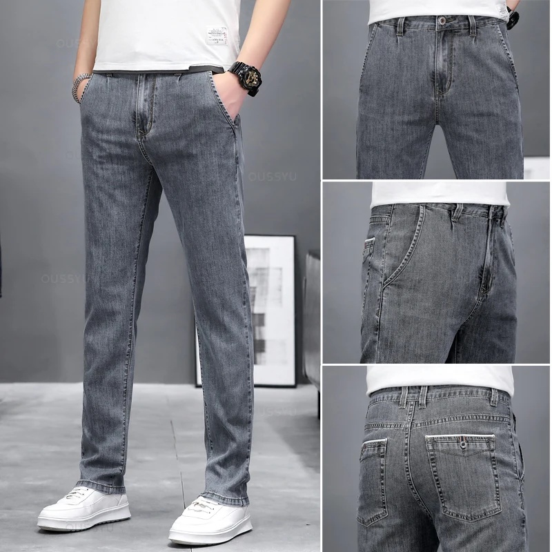 Autumn Stretch Skinny Jeans Me - Men'S Fashion Grey Jeans recension och pris