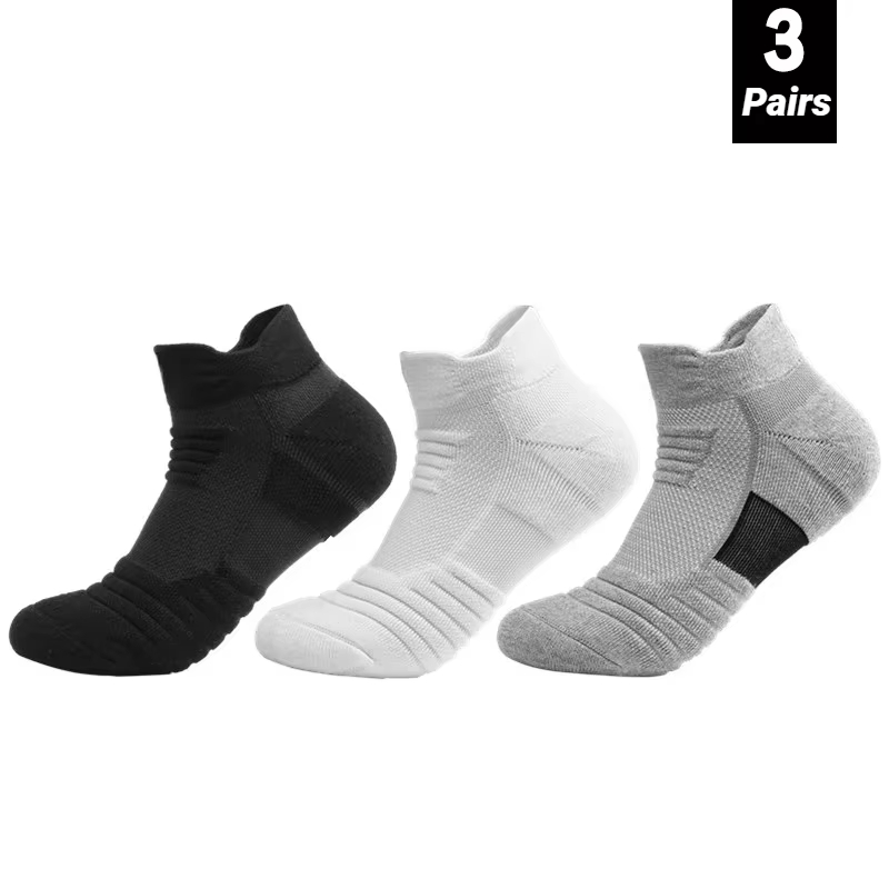 3 Pairs Anti-Slip Football Soc - Socks Ankle Men recension och pris