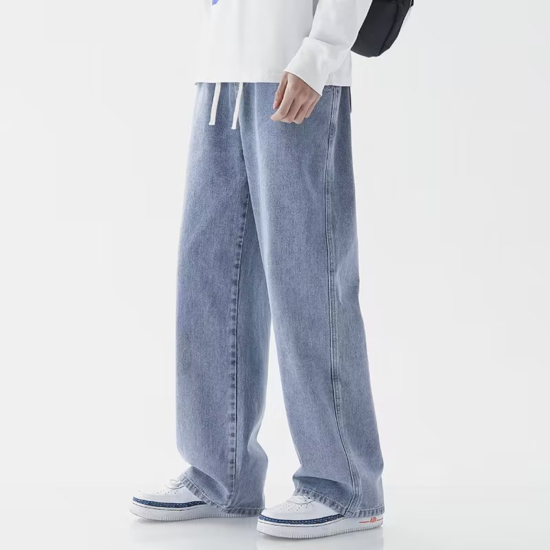 Korean Style Streetwear New Fa - Men'S Fashion Grey Jeans recension och pris