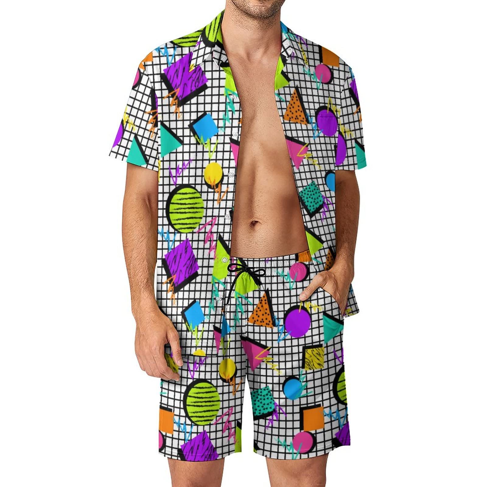 Summer Irregular Geometric 3D  - Men'S Fashion Videos recension och pris