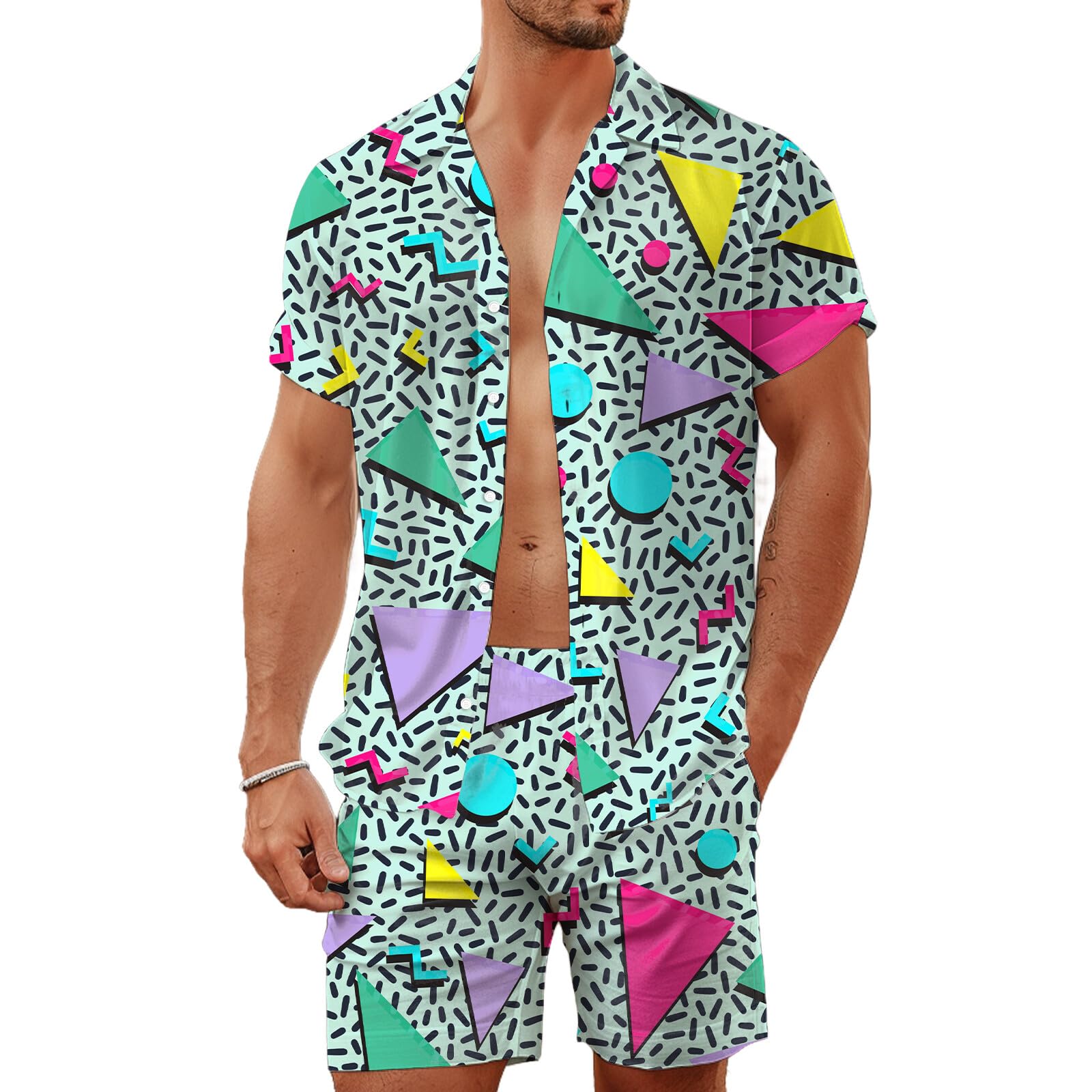 Summer Irregular Geometric 3D  - Men'S Fashion Videos recension och pris