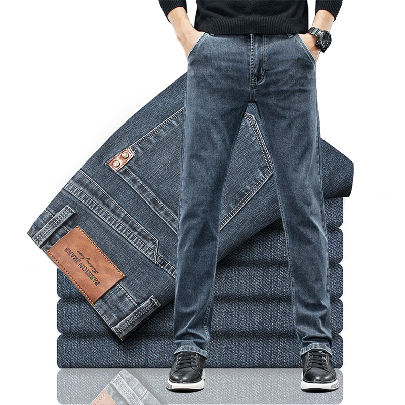 men's slim jeans 2024 autumn n - Men'S Fashion Grey Jeans recension och pris