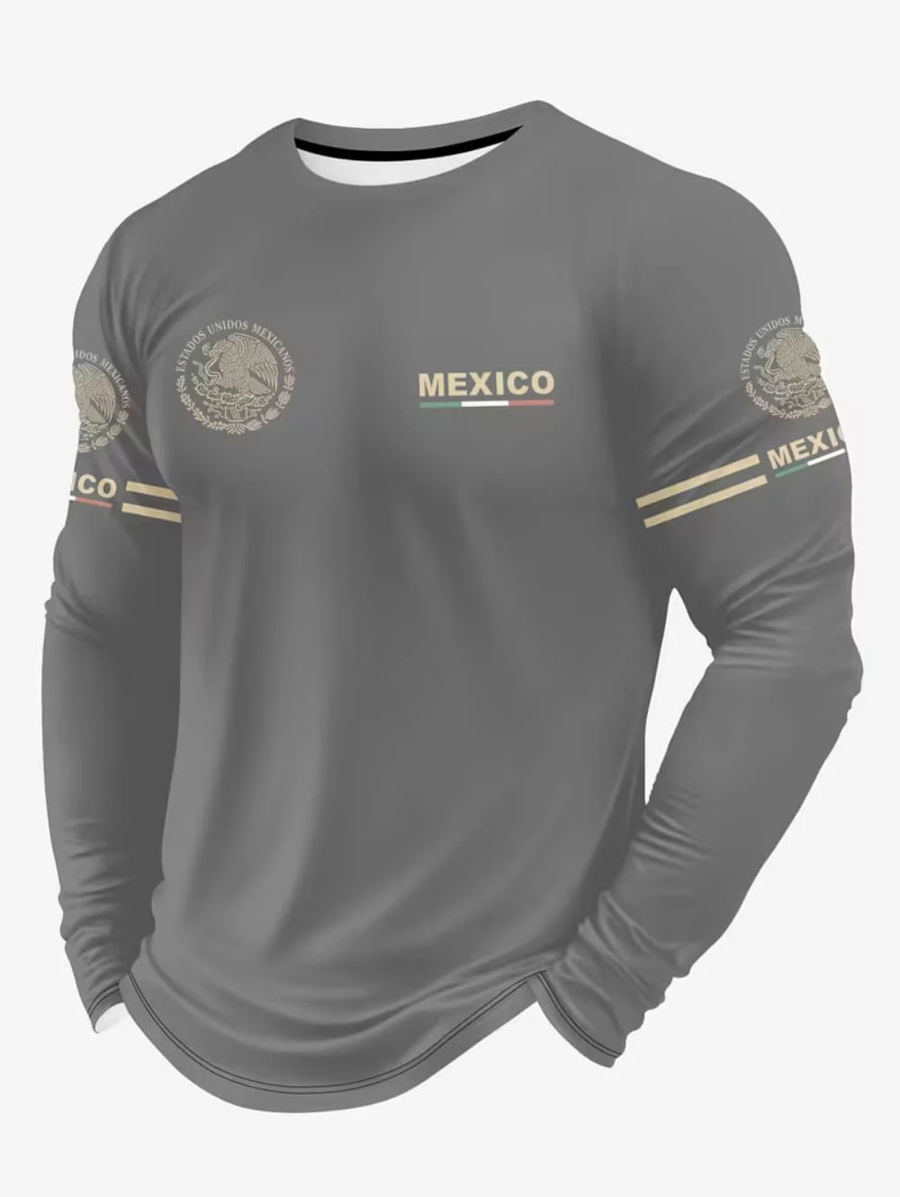 Men's Mexico Eagle Print T‑Shi - Mens Fashion Summer recension och pris