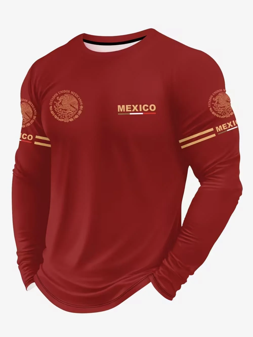 Men's Mexico Eagle Print T‑Shi - Mens Fashion Summer recension och pris