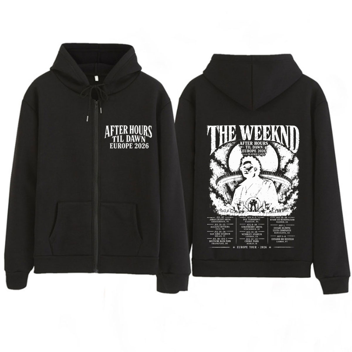 After Hours Til Dawn The Weekn - Mens Fashion Zip Up Hoodies recension och pris