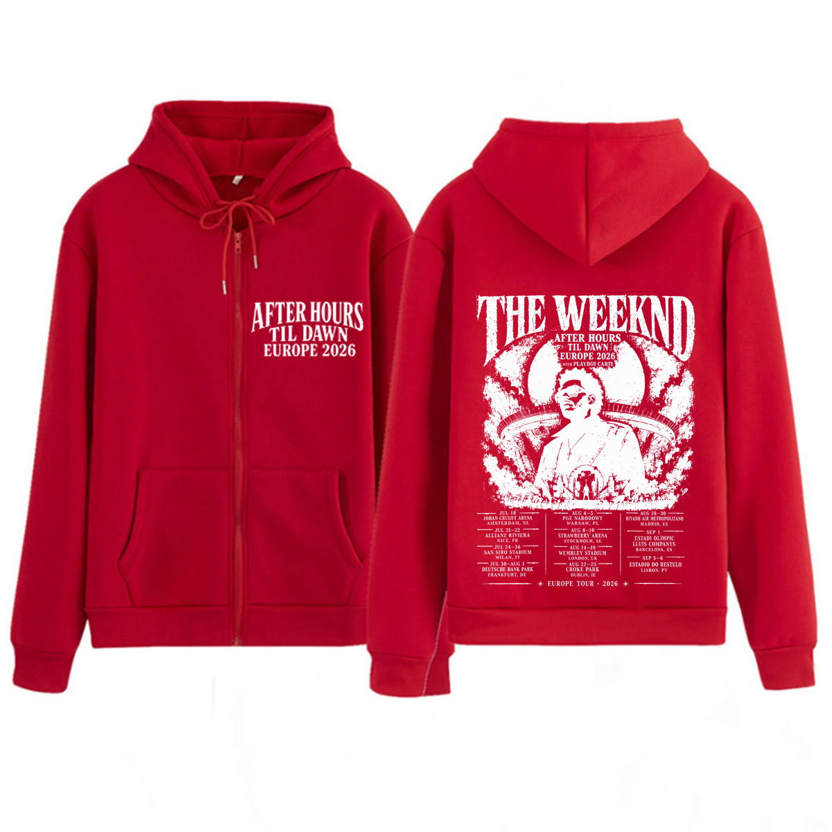 After Hours Til Dawn The Weekn - Mens Fashion Zip Up Hoodies recension och pris