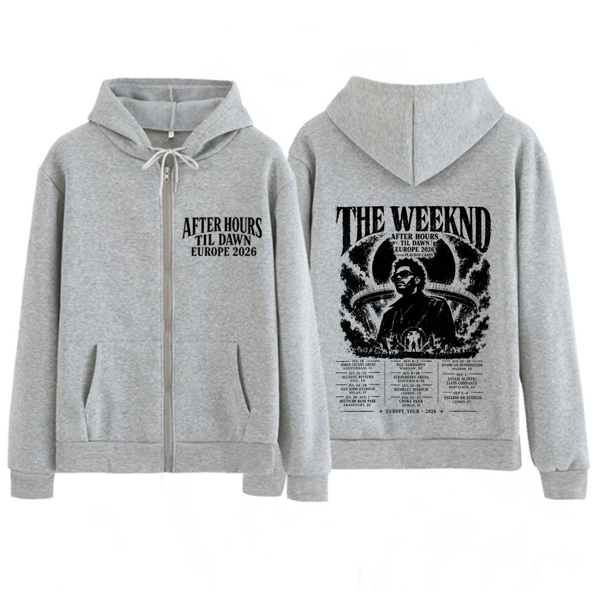 After Hours Til Dawn The Weekn - Mens Fashion Zip Up Hoodies recension och pris