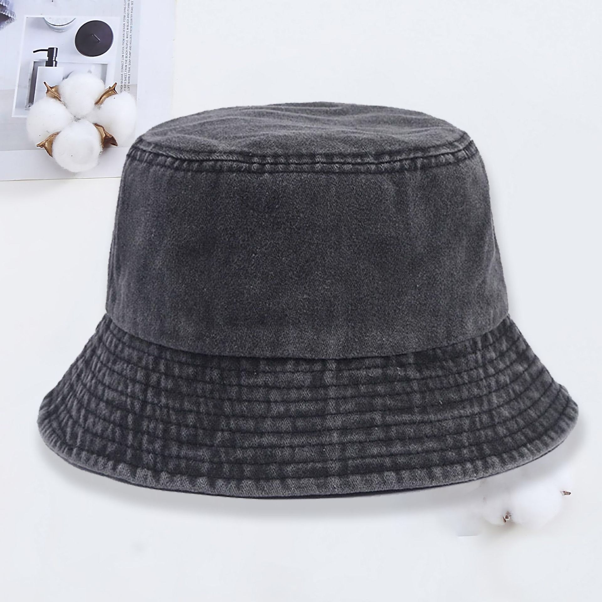 Custom Logo Denim Bucket Hat F - Men'S Fashion With Hat recension och pris