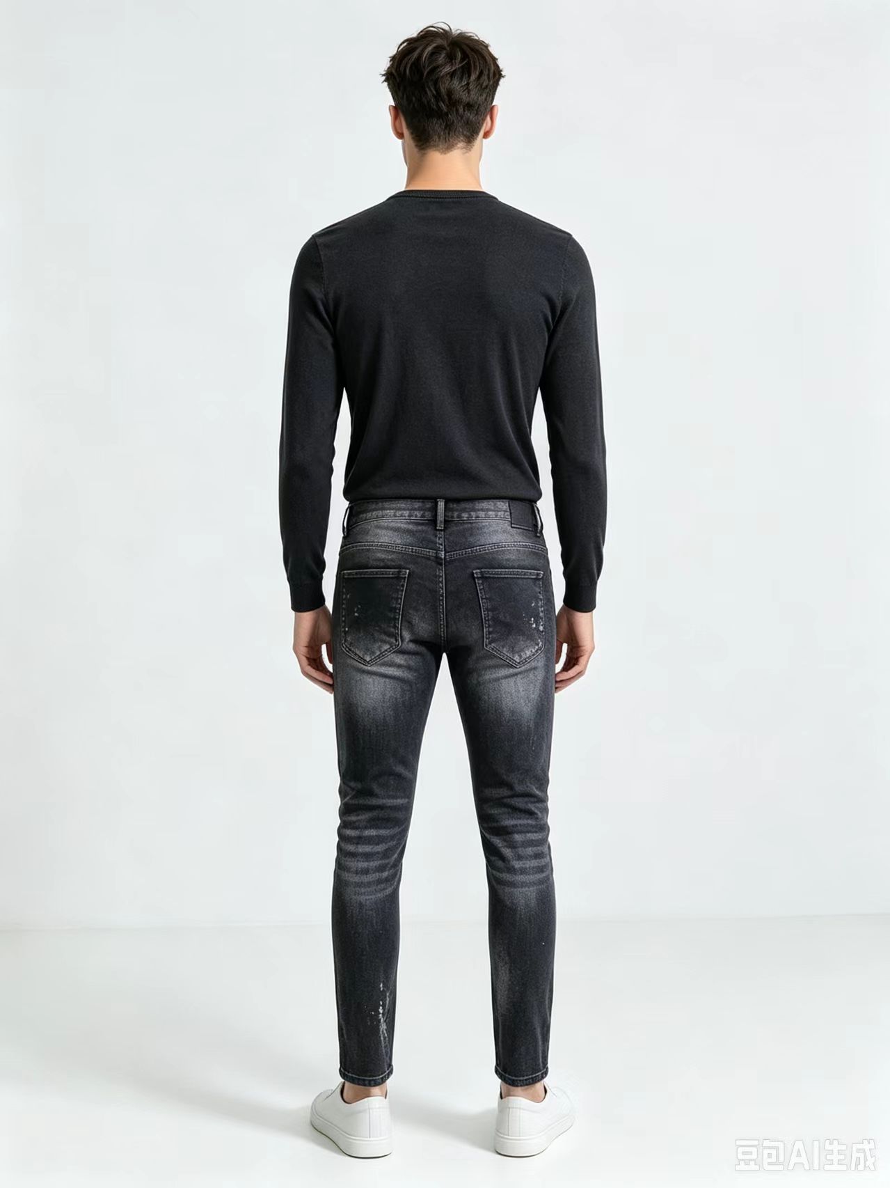 Men's High Street Hip Hop Graf - Men'S Fashion Grey Jeans recension och pris