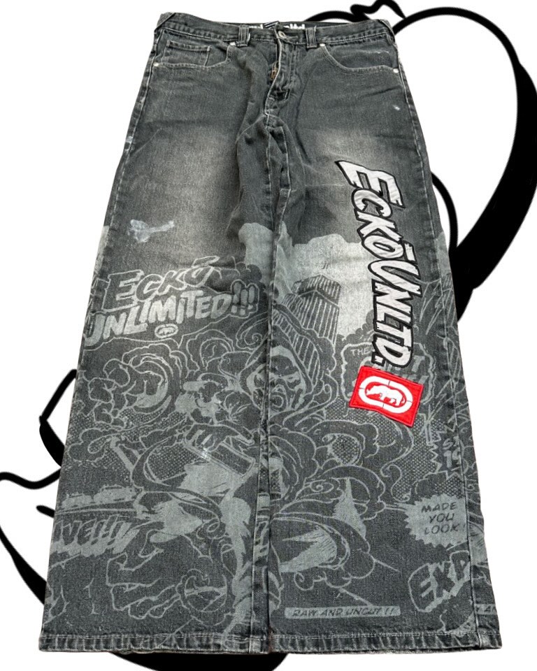 American Fashion Printing Jean - Men'S Fashion Grey Jeans recension och pris