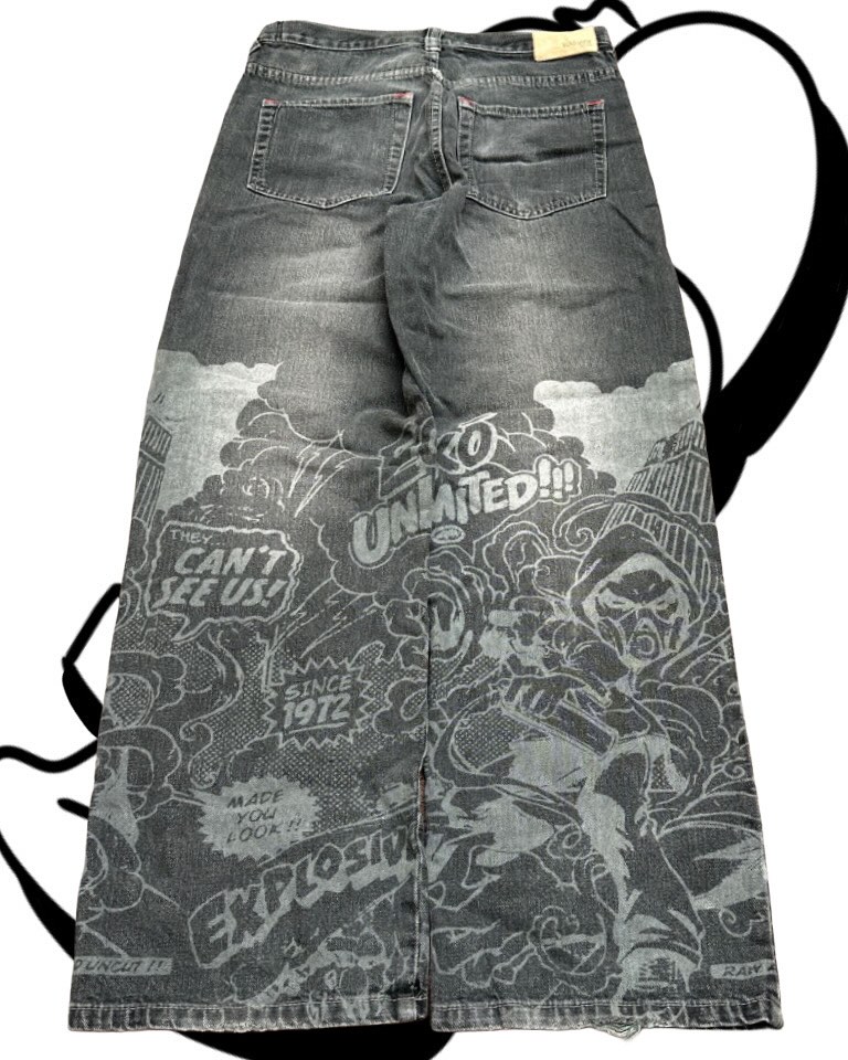 American Fashion Printing Jean - Men'S Fashion Grey Jeans recension och pris