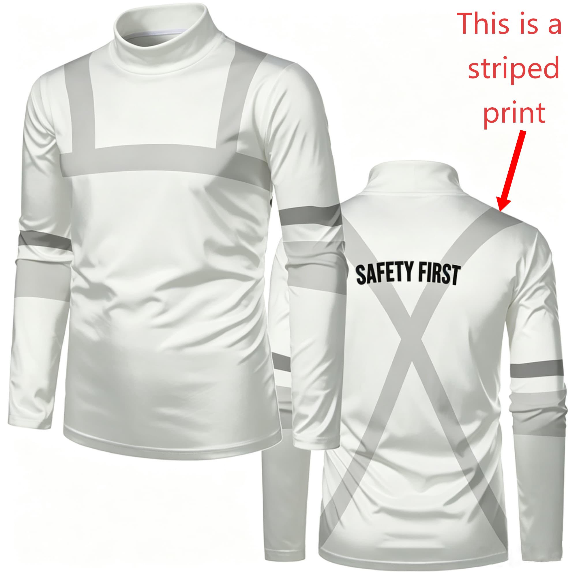 Men Mock Neck Long Sleeve T‑Sh - Men'S Fashion T Shirts recension och pris