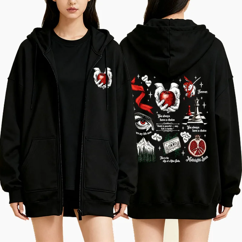 Wolf Romance Zipper Hoodies fo - Mens Fashion Zip Up Hoodies recension och pris