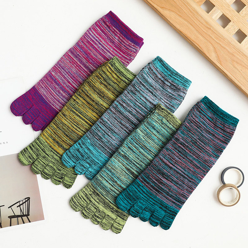 1/5 Pairs Man Colorful Toe Hap - Socks Ankle Men recension och pris
