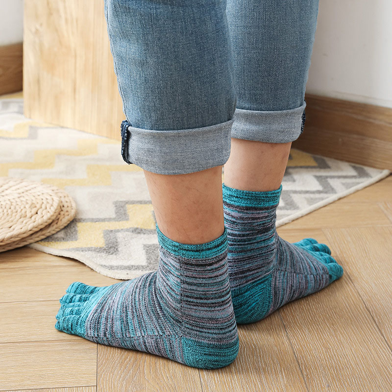1/5 Pairs Man Colorful Toe Hap - Socks Ankle Men recension och pris