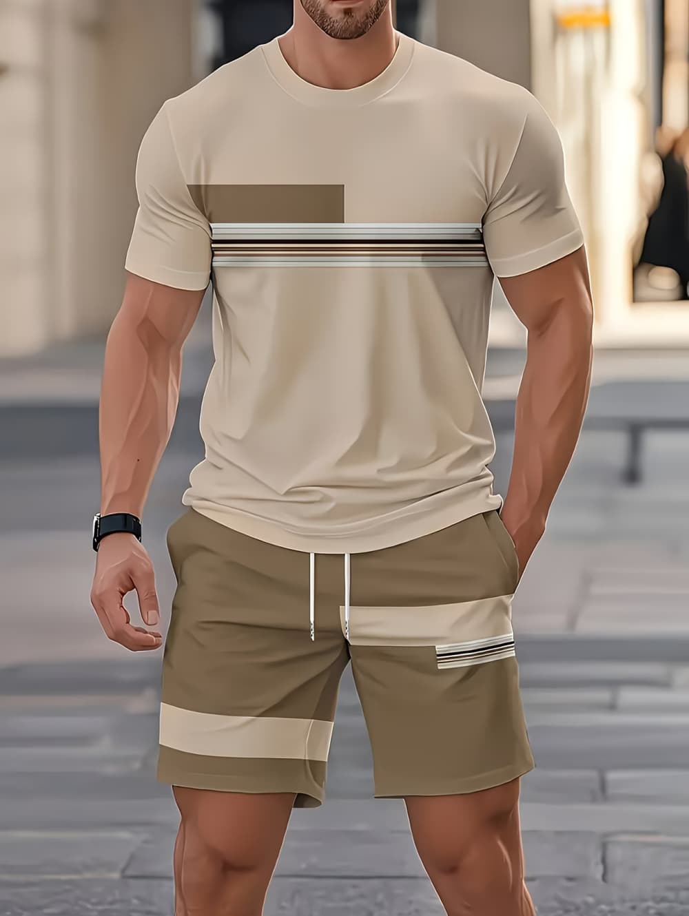 Men's Summer Sets Funny 3D Str - Mens Fashion Clothes recension och pris