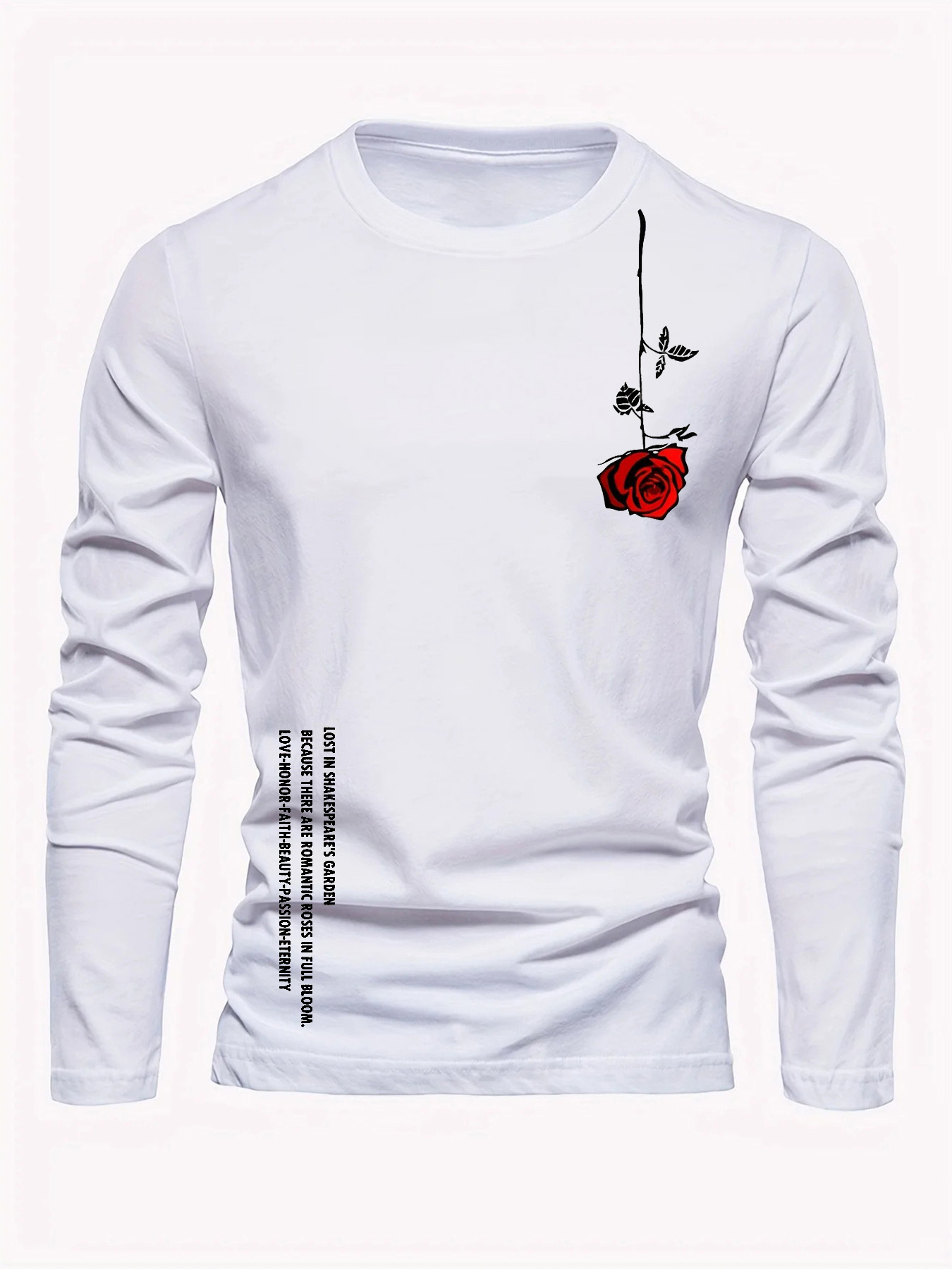 100% pure cotton men's long sl - Men'S Fashion T Shirts recension och pris