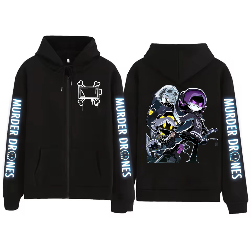 Murder Drones Graphic Zipper H - Mens Fashion Zip Up Hoodies recension och pris