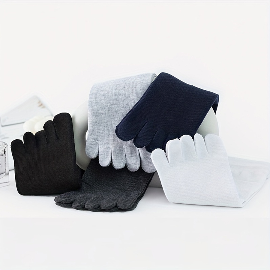 1/5/12 Pairs Unisex Cotton Toe - Socks Ankle Men recension och pris