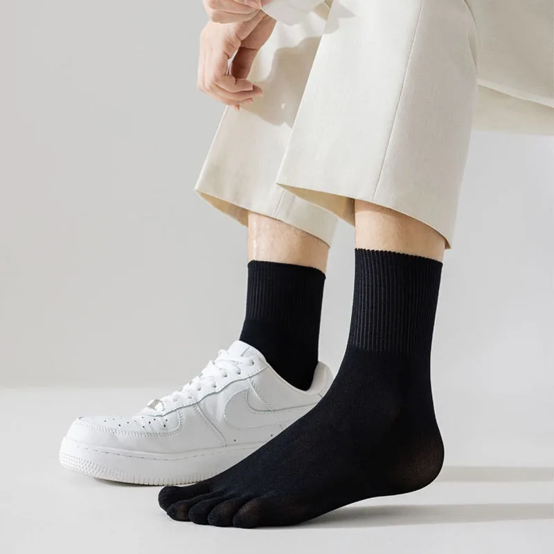4 Pairs Summer Thin Five Finge - Socks Ankle Men recension och pris