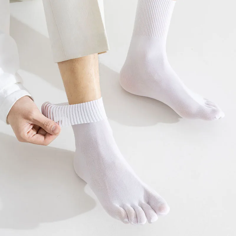 4 Pairs Summer Thin Five Finge - Socks Ankle Men recension och pris