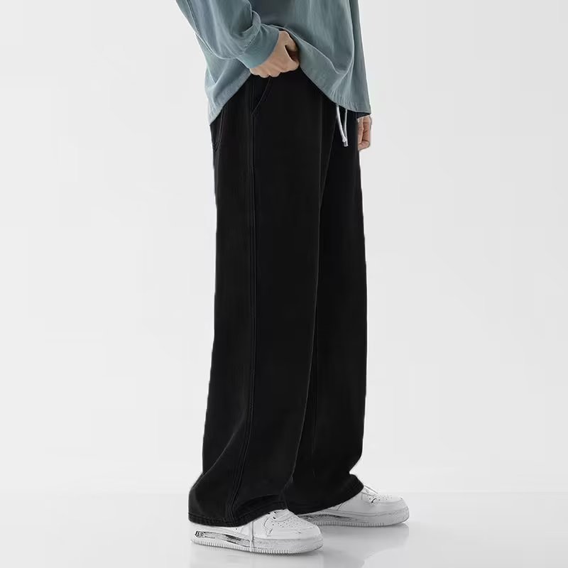 Korean Fashion Men's Baggy Jea - Men'S Fashion Grey Jeans recension och pris
